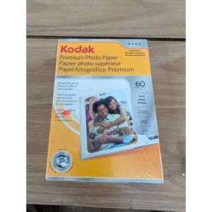 NEW Kodak‎ 4 X 6 Premium Photo Paper 60 Sheets, SEALED